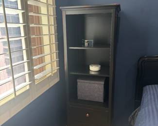 Black Bookshelf with 2 Drawers / $95