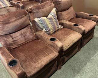 Set of 3 Manual Recliners / Length 87" x Width 36" / $295