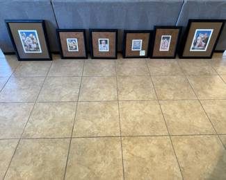 6 Paolo Grimaldi Lithograph Prints Framed $395