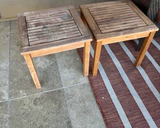 2 Outdoor Side Tables $40