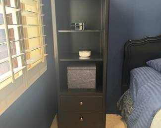 Black Bookshelf with 2 Drawers / $95