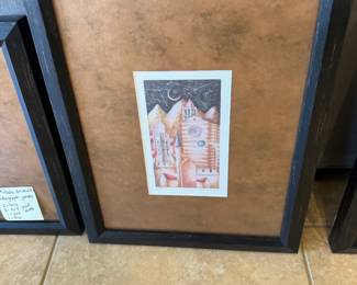 6 Paolo Grimaldi Lithograph Prints Framed $395