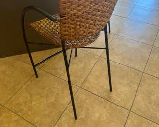 Set of 4 Rattan Counter Stools $100