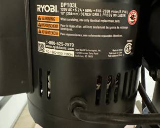 Ryobi Drill Press $125