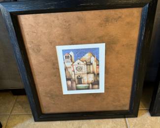 6 Paolo Grimaldi Lithograph Prints Framed $395