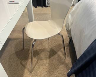 West Elm White Desk and Chair / $195