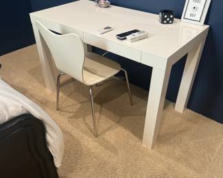 West Elm White Desk and Chair / $195