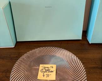 Tiffany JR Crystal Platter $70