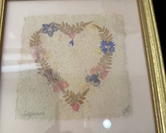 Dried Flowers Heart $12