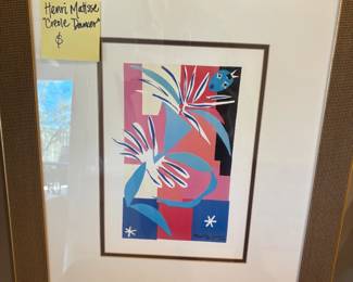 Henry Matisse Fine Print $195
