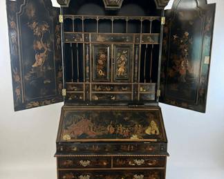 Maitland Smith Chinoiserie secretary desk