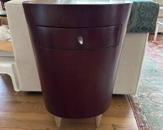 Modernist nightstand or side table.