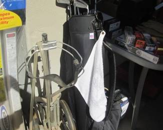 Golf Clubs, Bag & Cart