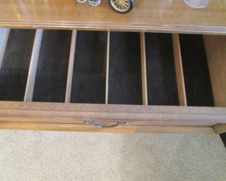 Silverware-Lined Drawer
