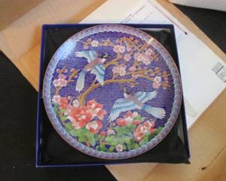 Ltd. Ed. Chinese Cloisonne Plate