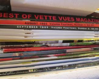 Collection of "Best of Vette Vues Magazine", Showing Volumes from 1985.