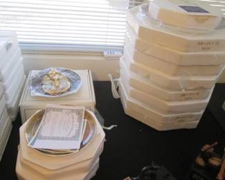 Decorative Collectible Plates, Boxed, Various Themes