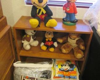 Vintage Plush Mickey Mouse & Bank
