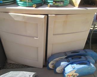 3-Outdoor Tool Sheds;  1-Rubbermaid & 2-Suncast