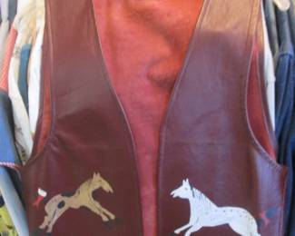 Leather Vest With 'Pals'