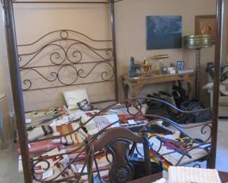 Great Metal 4-Poster Queen Size Headboard/Footboard