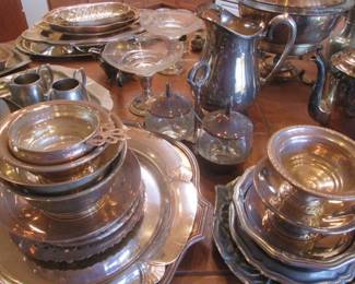 Large Collection of Silver Plate