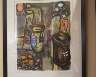 "Gold Horns"Wood Block by Malcolm Myers