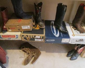 Boots:  Lucchese, Tony Lama, Loredo, Ariat