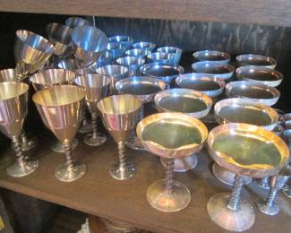 Silver Plate Stems From Spain