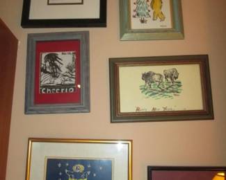 Detailed Malcolm Myers Framed Wood Blocks