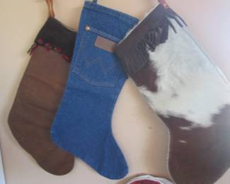 "Western Version" of Christmas Stockings