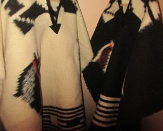 Wool Blanket-Style Ponchos