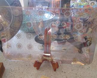 MCM Vintage "Dorothy Thorpe Atomic Starburst Tray