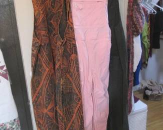 Burnt Orange Patterned Romper + Overalls