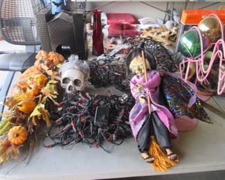 BOO, Halloween Decor, Lighting, Skulls, Witches, Skeletons, Pumpkins & Black Cats!