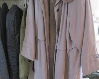 All-Weather Coat with Full Lining & Collar, (Fur?)