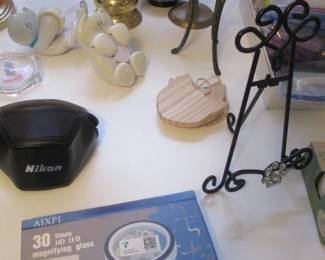 Candle Holders, Easel, Magnifying Glass, Camera