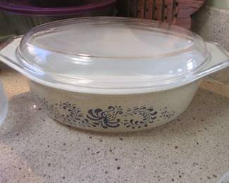 Vintage Pyrex "Homestead" Covered Casserole