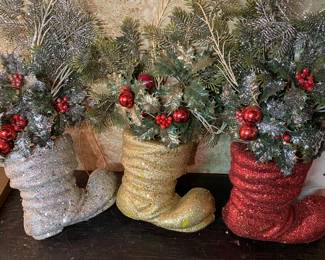 Vintage Christmas Boots