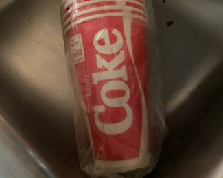 Vintage WAX Coke Cups