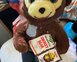 Vintage 1972 Smoky the Bear Teddy Bear with Original Tags