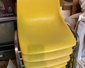 Mid Century Stackable Chairs