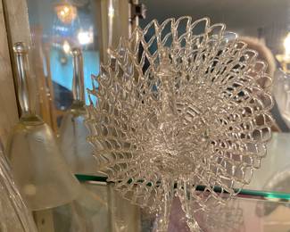 Hand Blown Peacock