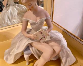 Vintage Woman Sitting with Fan, Wallendorf, Germany