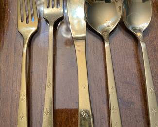 Vintage Gold Plated Flatware
