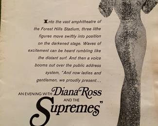 Diana Ross and the Supremes Tour Program
