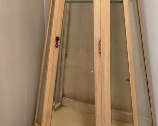 Vintage 1960's Obelisk Form, Pull Out Tablet Display Lighted Cabinet