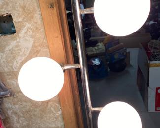 Retro Chrome Robert Sonneman Style 3 Globe Waterfall Floor Lamp