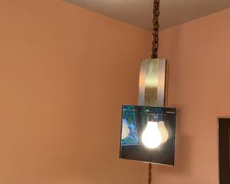 Retro 70's Lucite Swag Light