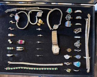 Gold, emeralds, rubies and Sterling silver
